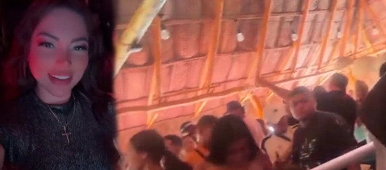 DJ Maciel Karina Gómez, una de las víctimas mortales, y una imagen de la rumba.