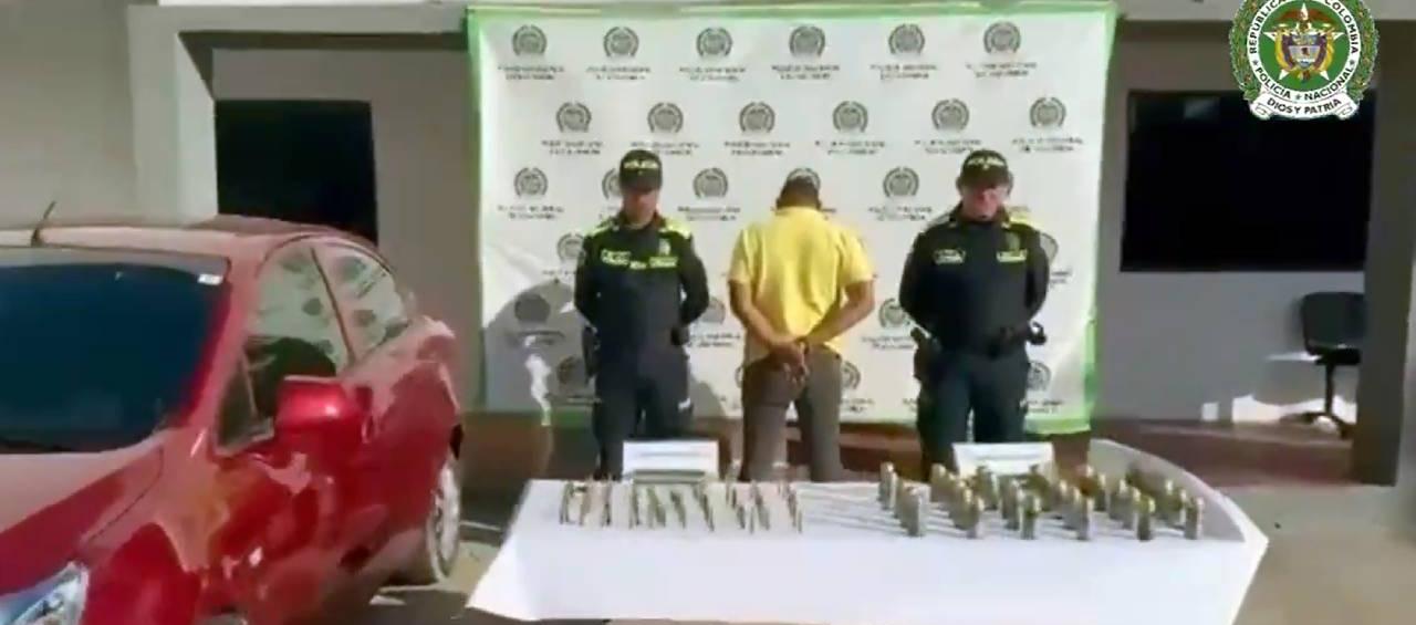 Material incautado a los 'Pachencas' en La Guajira.