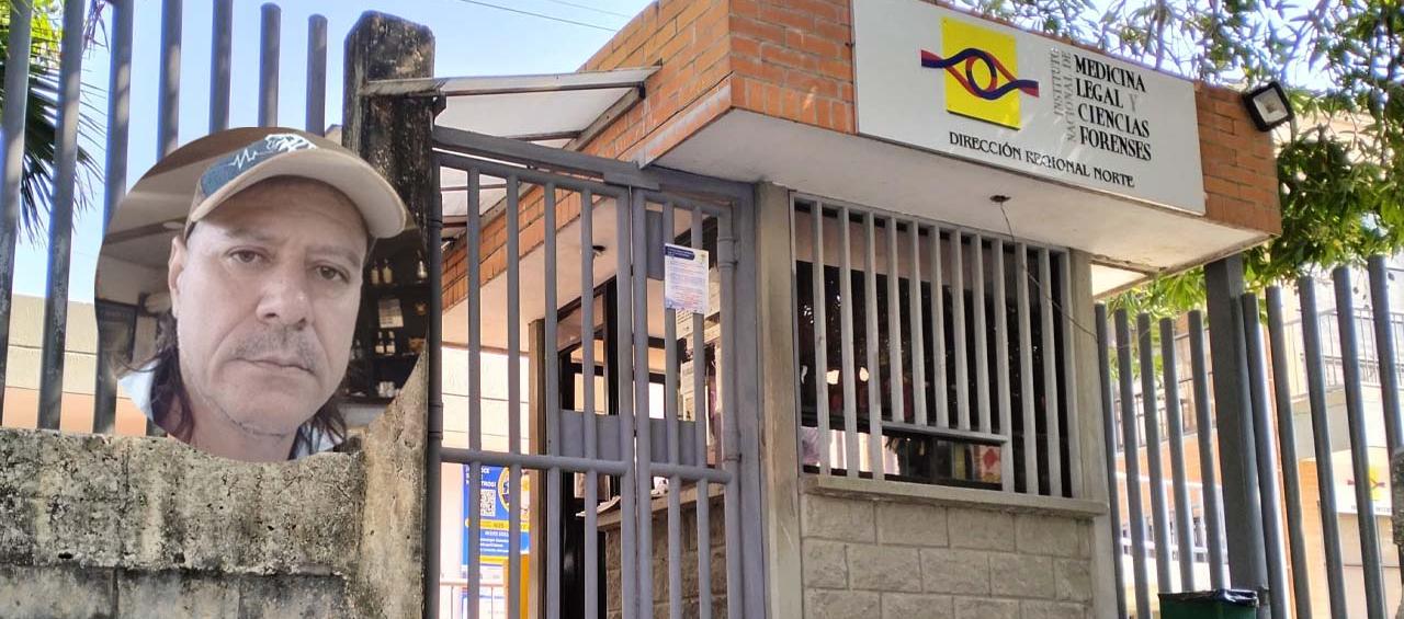 Fachada de Medicina Legal en Barranquilla y Alfonso Rueda Olarte, una de las víctimas.