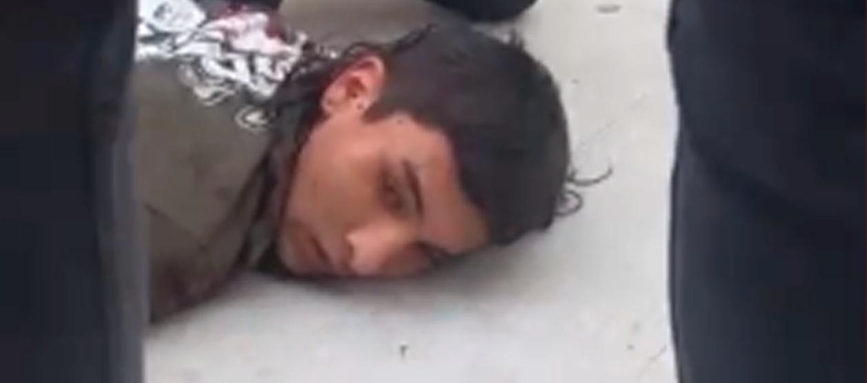 El menor capturado por el atentado.