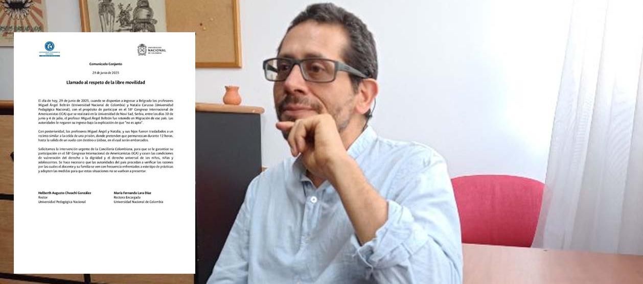 Miguel Ángel Beltrán, profesor de la Universidad Nacional