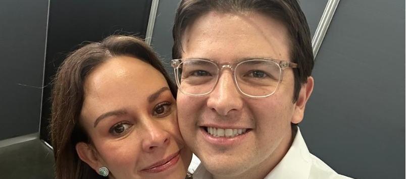 Miguel Uribe y su esposa  María Claudia Tarazona.