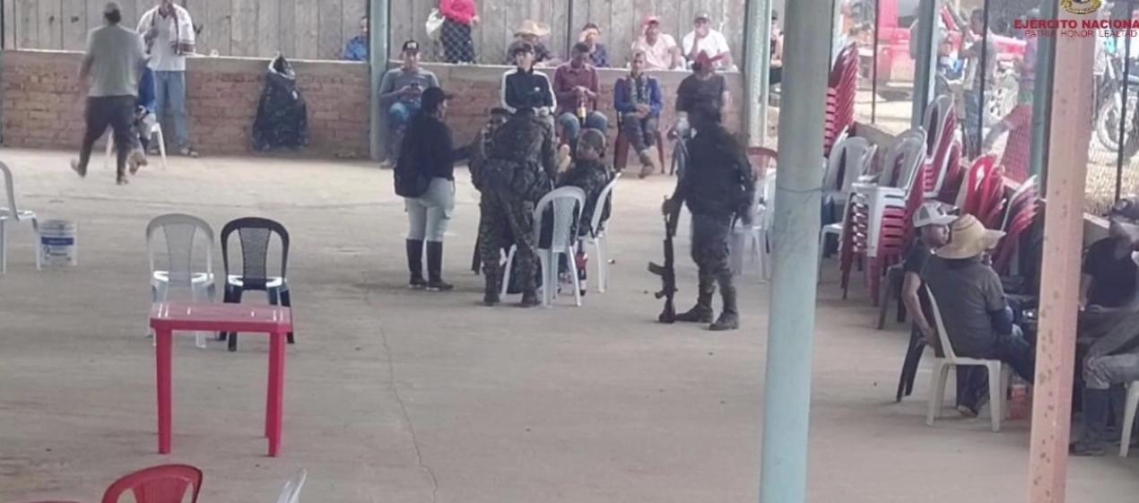 Varios de los militares secuestrados en el Cauca.