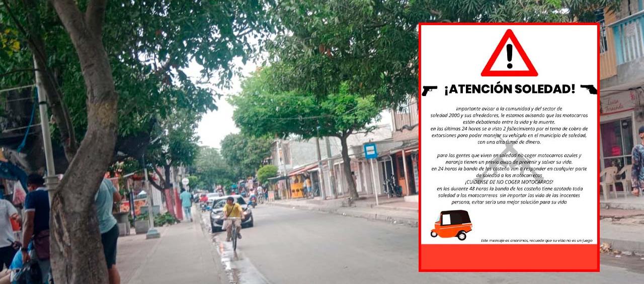 Así se vio la entrada principal al barrio Las Moras, este domingo