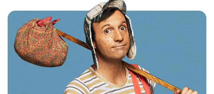 Pablo Cruz Guerrero es Chespirito en 'Sin querer queriendo'.