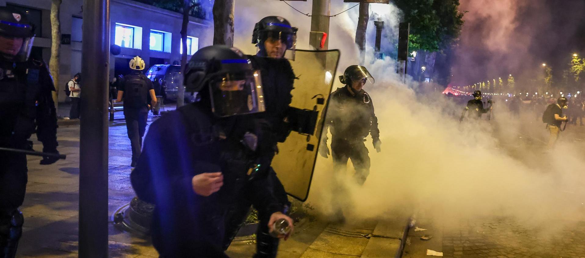 Momentos de tensión en París.