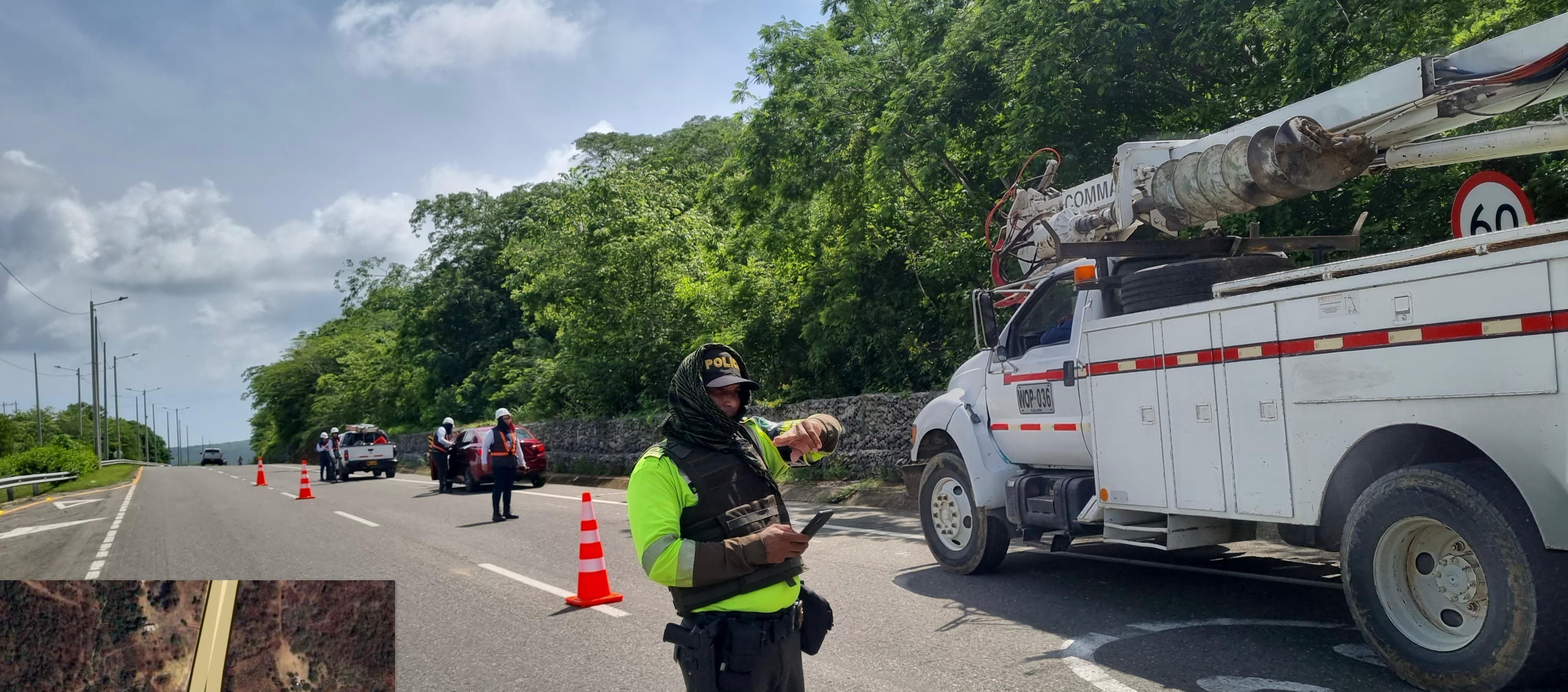 Patrullajes en la Vía al Mar.