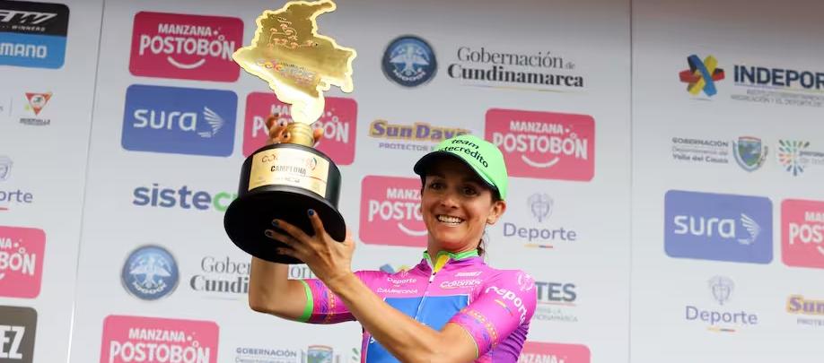 La pedalista Diana Peñuela.