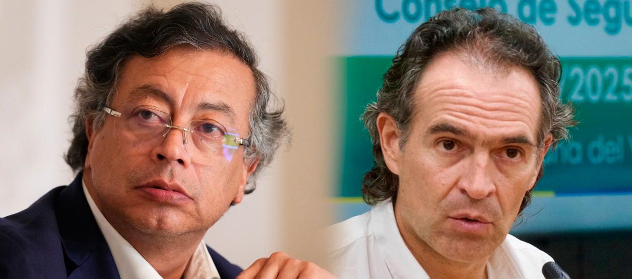 Presidente Gustavo Petro y alcalde Federico Gutiérrez. 