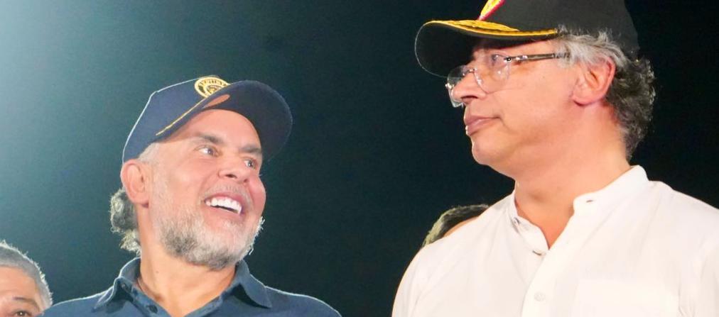 Armando Benedetti y el Presidente Gustavo Petro.