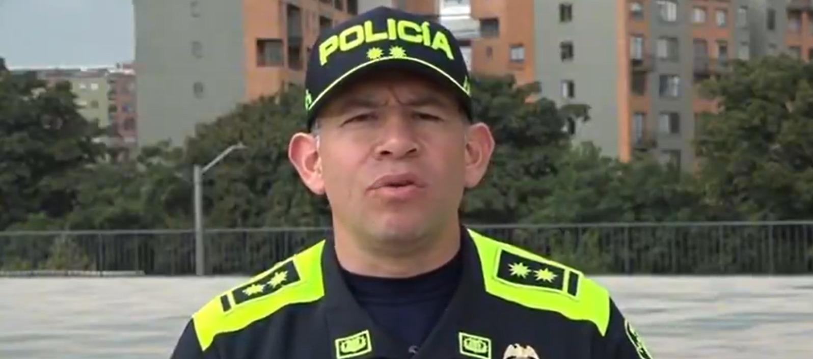 El comandante de la Policía de Bogotá, brigadier general, Giovanni Cristancho.