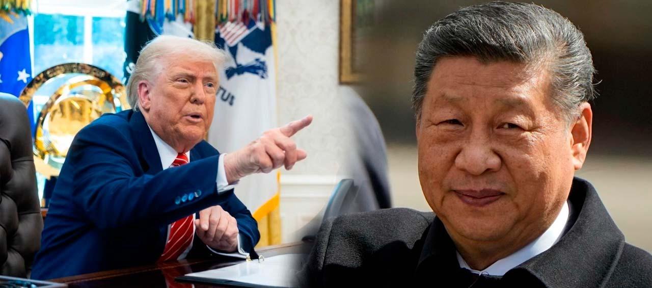 Presidente de Estados Unidos, Donald Trump, y su homólogo chino, Xi Jinping.