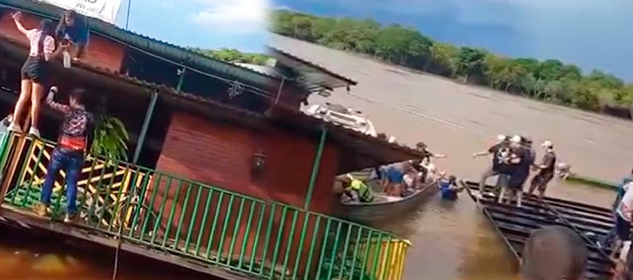 El gastrobar se encontraba sobre el río Manacacías.