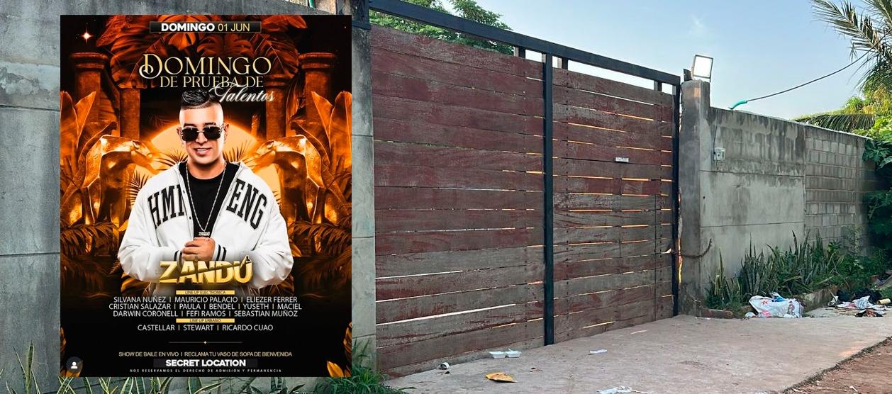 El flyer que promocionaba el evento y la finca o Eco House Villa de Olvega.