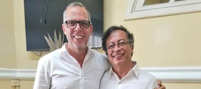 Alfredo Saade y Gustavo Petro.