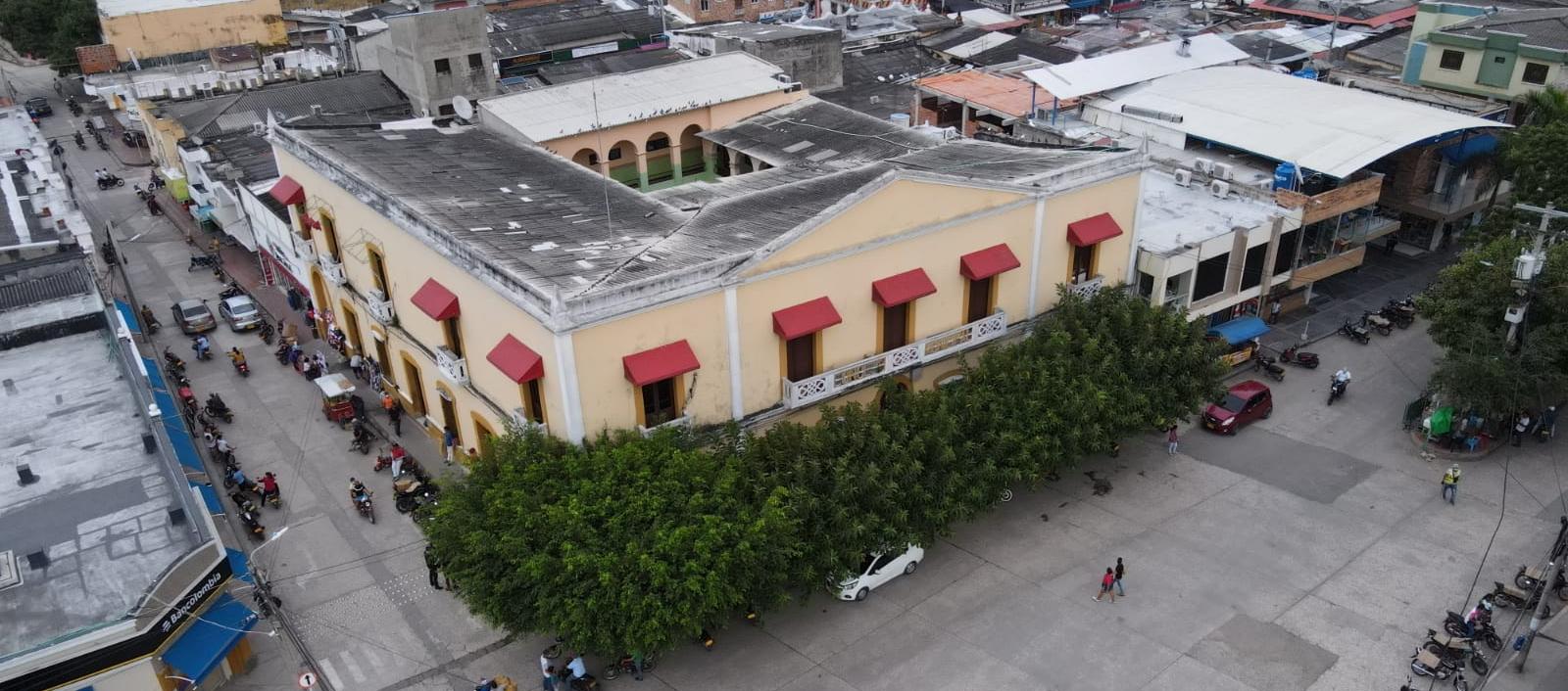 Plaza principal de Sabanalarga. 