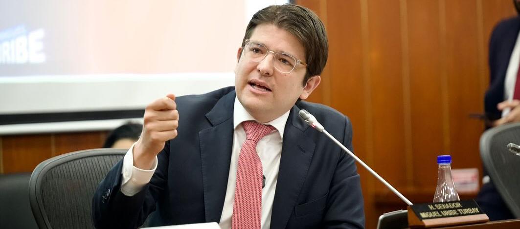 El precandidato presidencial Miguel Uribe Turbay.