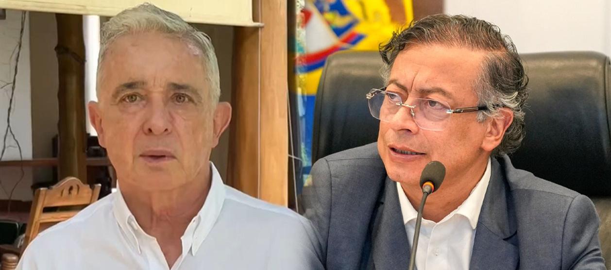Álvaro Uribe Vélez y Gustavo Petro.