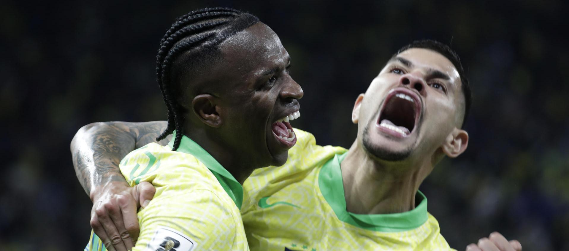 Vinícius Jr. celebrando su anotación.