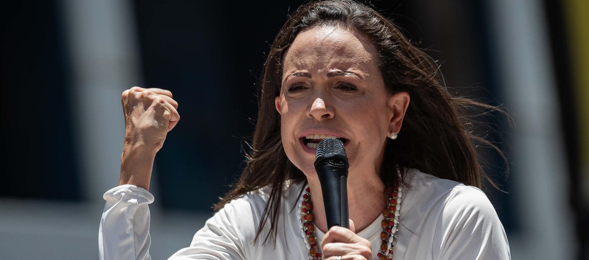 La líder opositora venezolana María Corina Machado. 