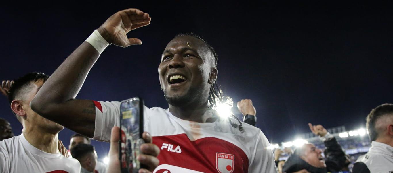 Hugo Rodallega, delantero de Santa Fe y máximo goleador del torneo con 15 tantos.