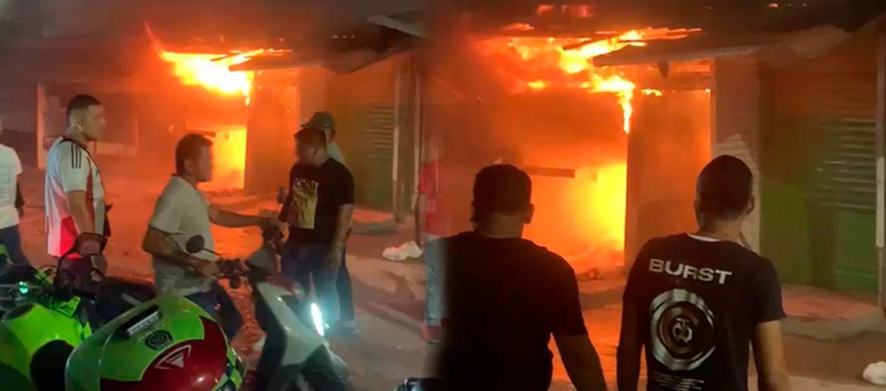 Una máquina del Cuerpo de Bomberos atendió la emergencia. 