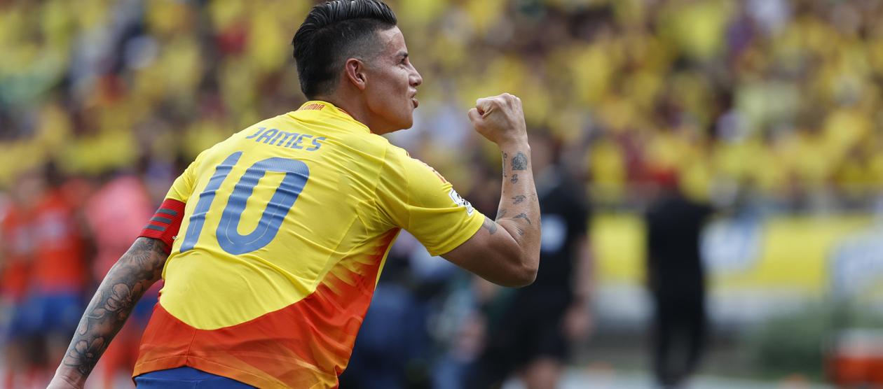James Rodríguez, capitán de la Selección Colombia. 