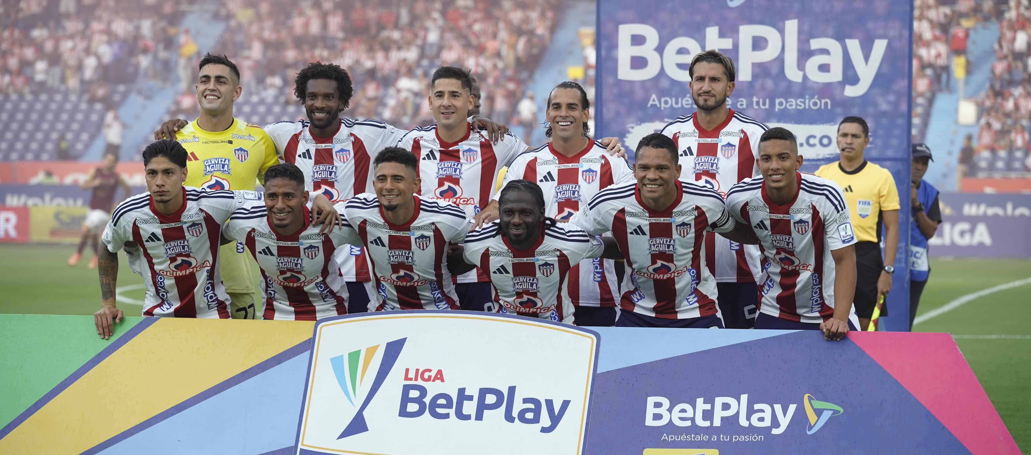 Formación inicialista de Junior en el partido contra Tolima, en la primera fecha de los cuadrangulares. 