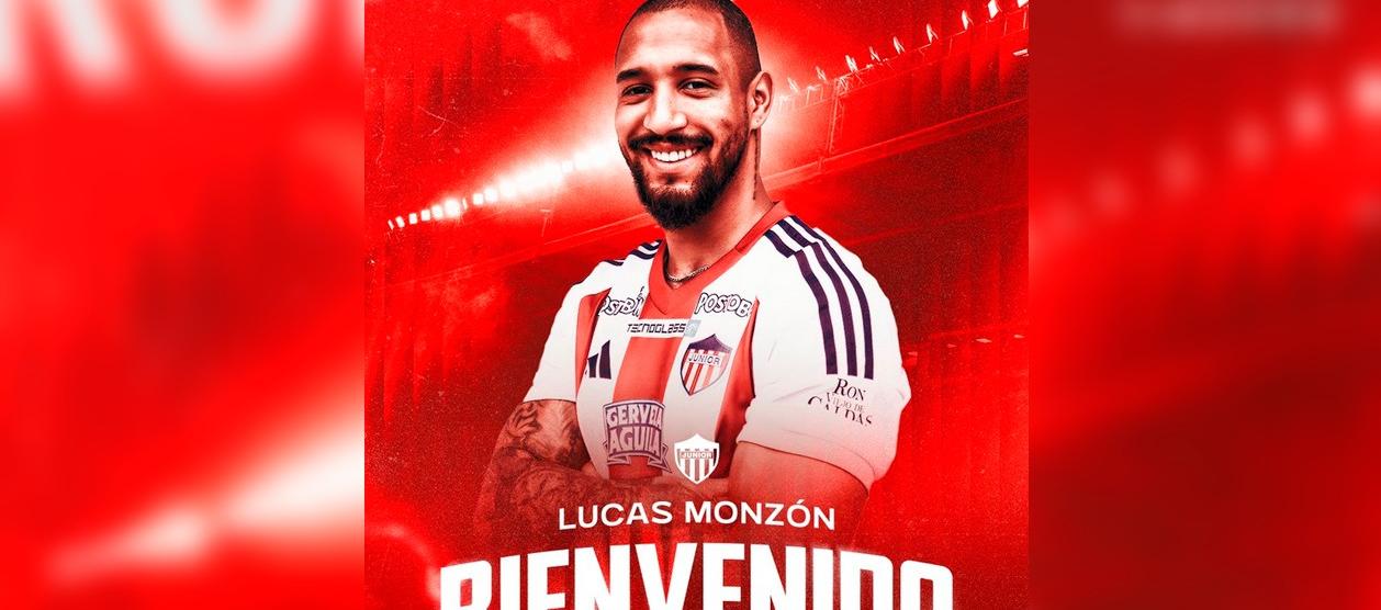 El anuncio oficial de Lucas Monzón como nuevo jugador del Junior.