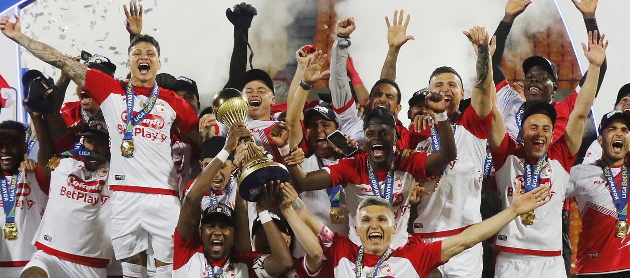 La celebración de Santa Fe tras la conquista de su décima estrella. 