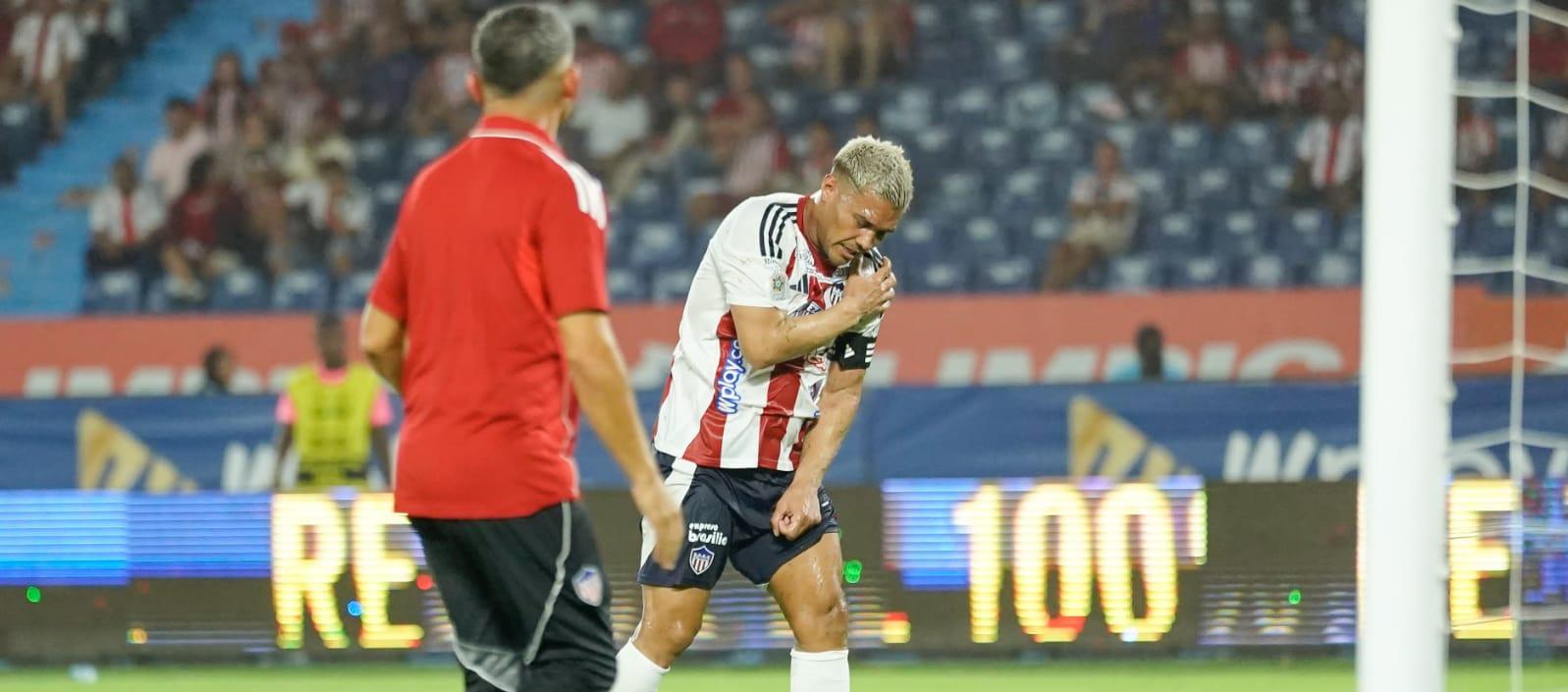 Teófilo Gutiérrez sufrió la lesión en los minutos finales contra Tolima. 