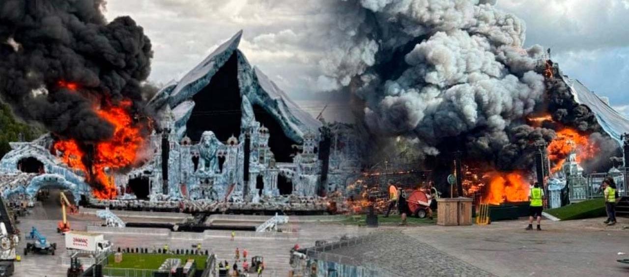 Así quedó el escenario principal del evento. 