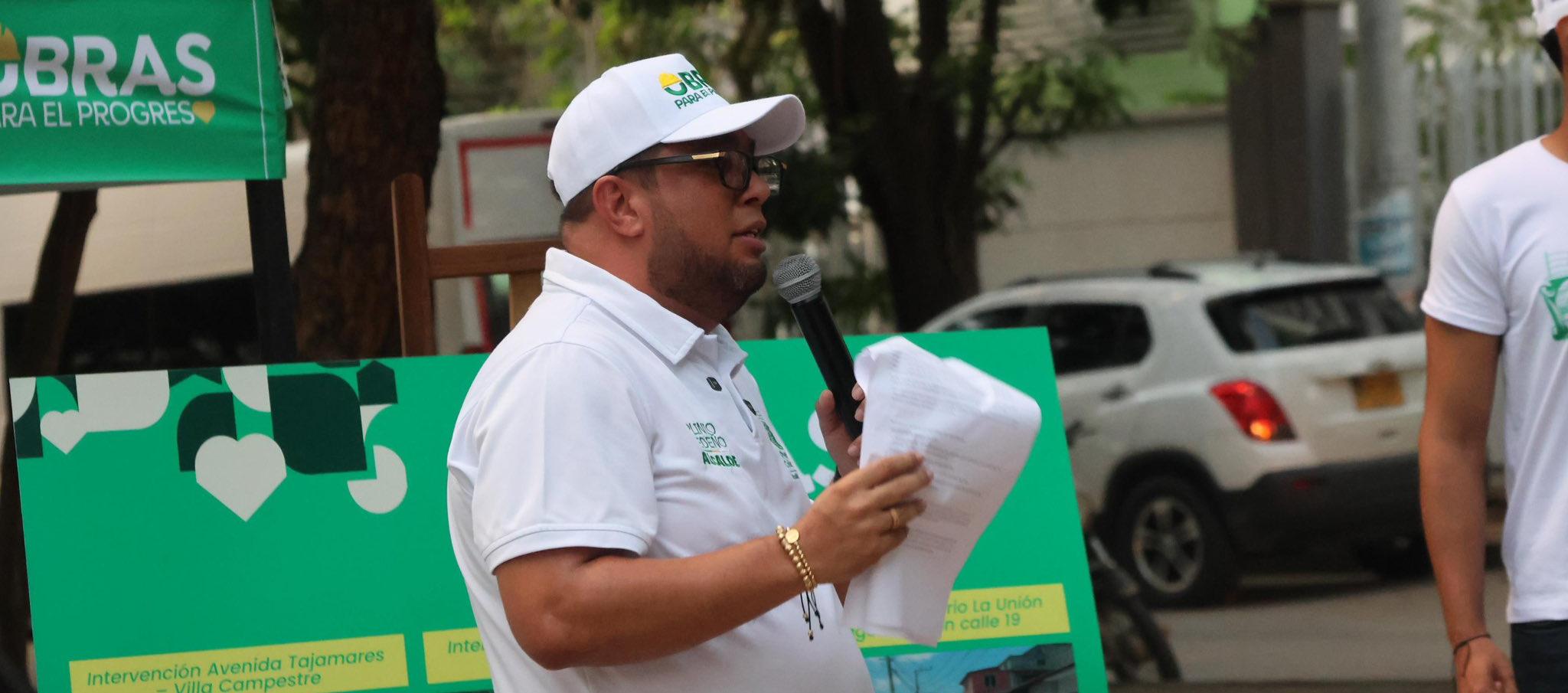 Plinio Cedeño, alcalde de Puerto de Colombia.