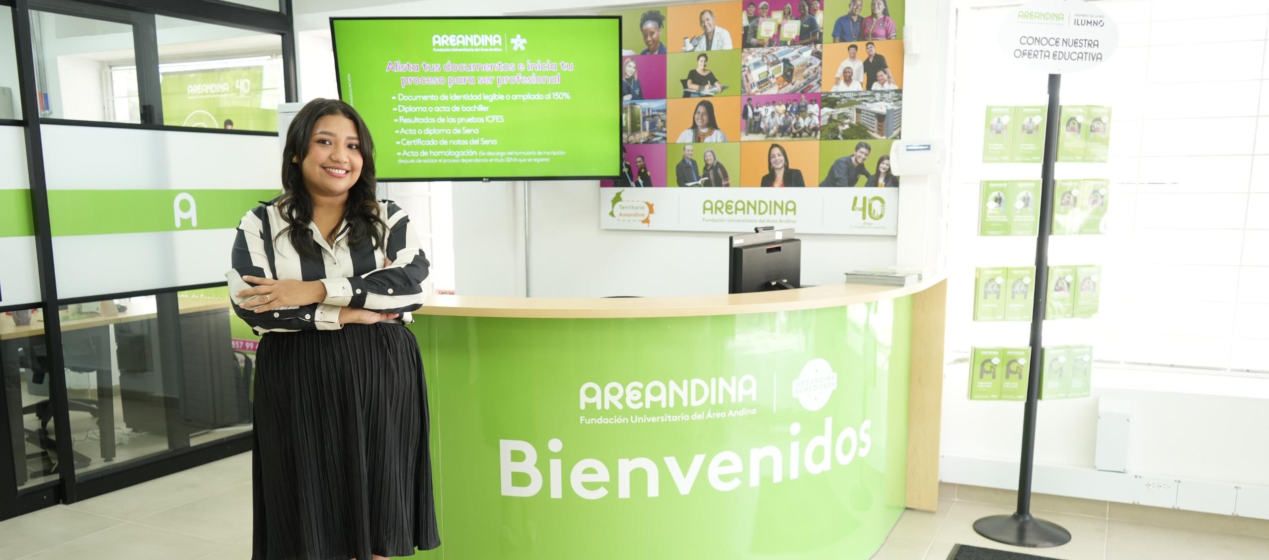 Angélica Viloria, asesora senior comercial de la Universidad Areandina.