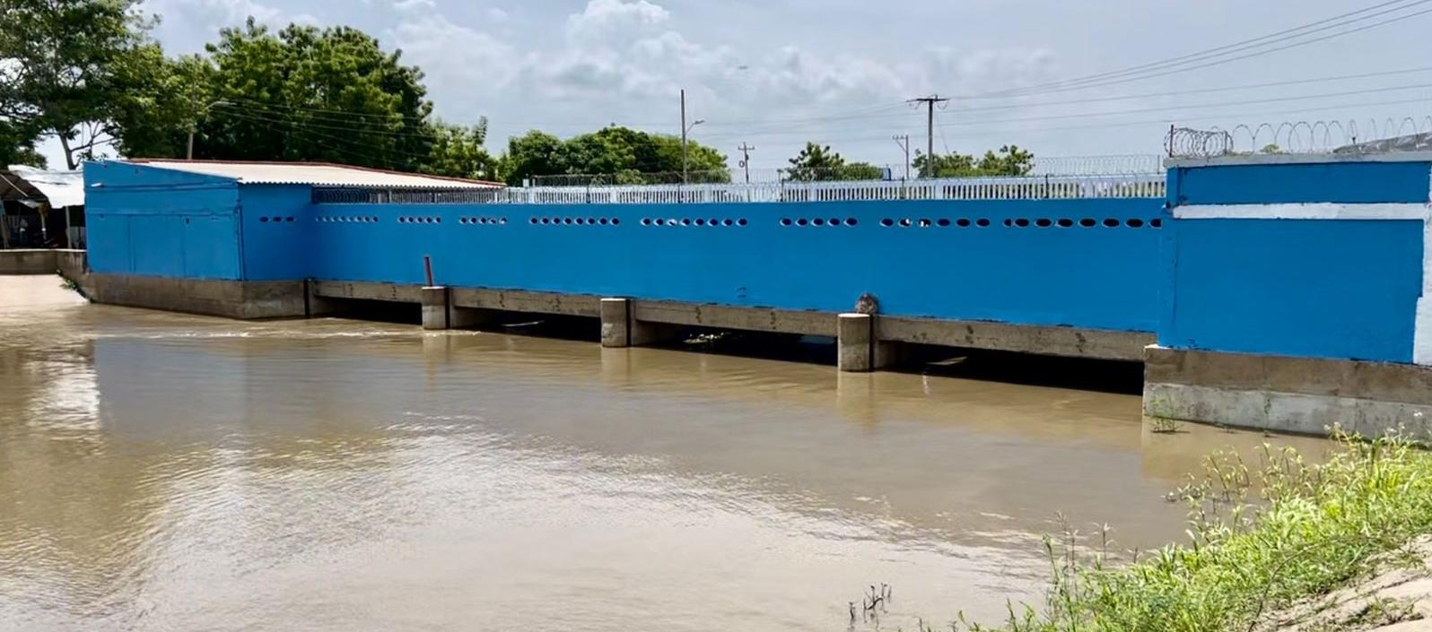 Nivel del agua en el sur del departamento.