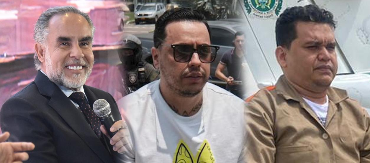 El Ministro Benedetti y los jefes de las bandas, alias ‘Castor’ y Digno Palomino.