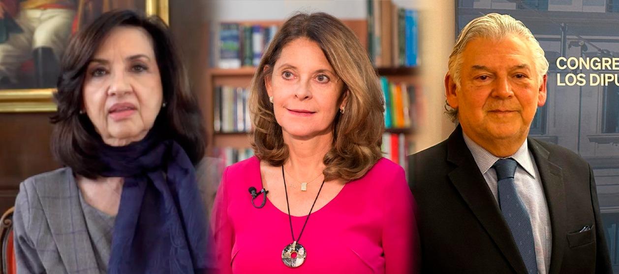 Claudia Blum, Marta Lucía Ramírez y Jaime Alberto Cabal.