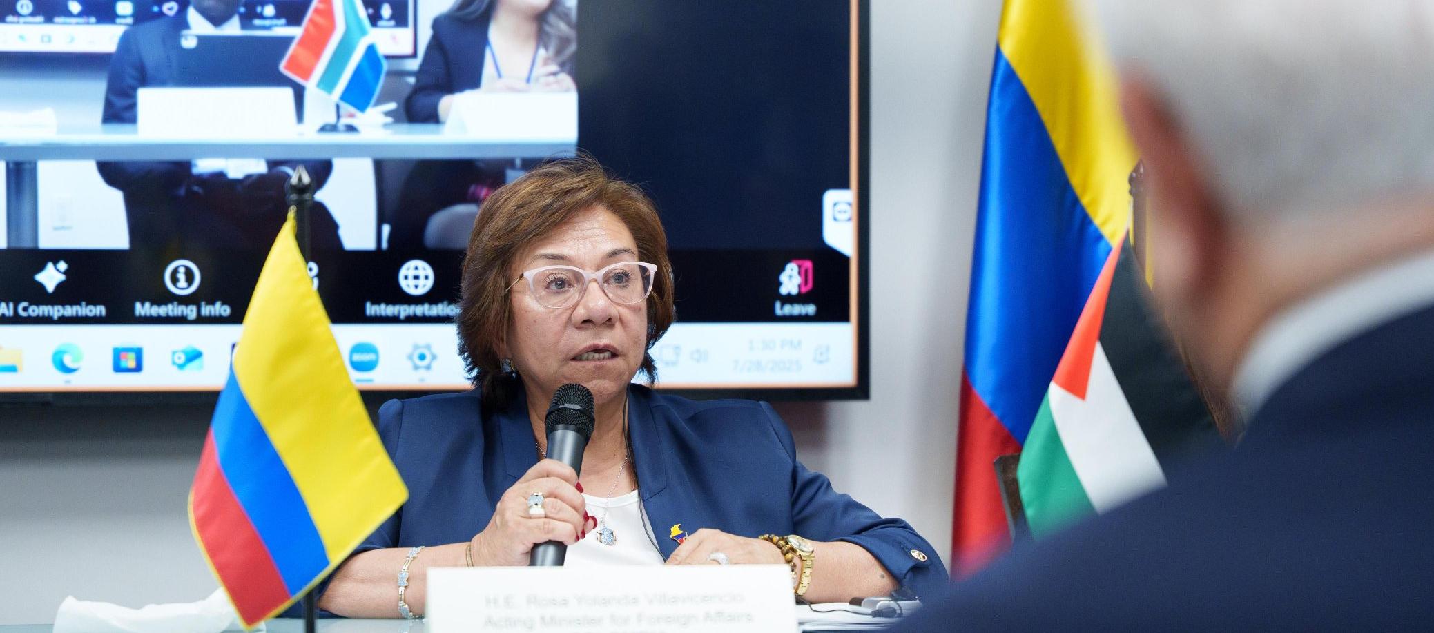 Canciller (e) Rosa Yolanda Villavicencio Mapy.