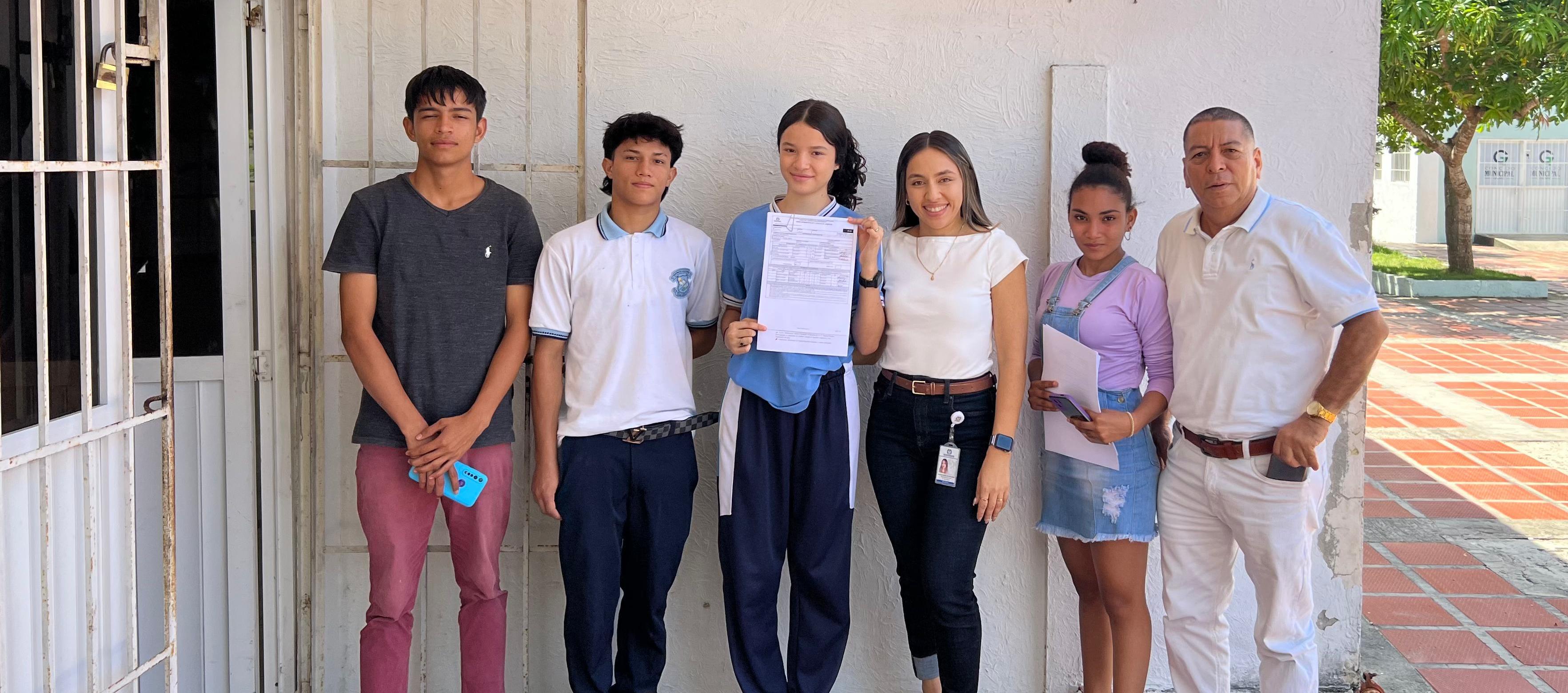 Jóvenes inscritos en el Atlántico.