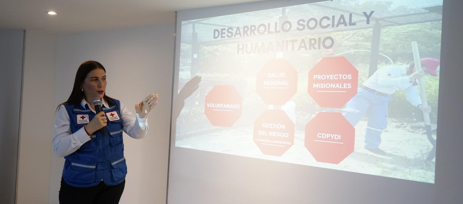 Zuleima Radi Sagbini, directora ejecutiva de la Cruz Roja Seccional Atlántico. 