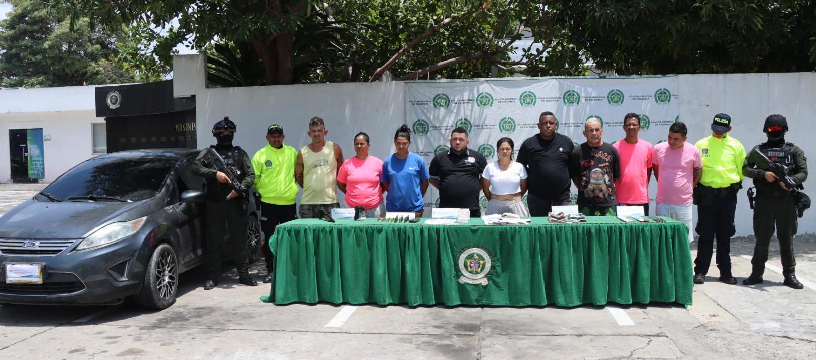 Las capturas fueron realizadas en varias diligencias de allanamientos. 