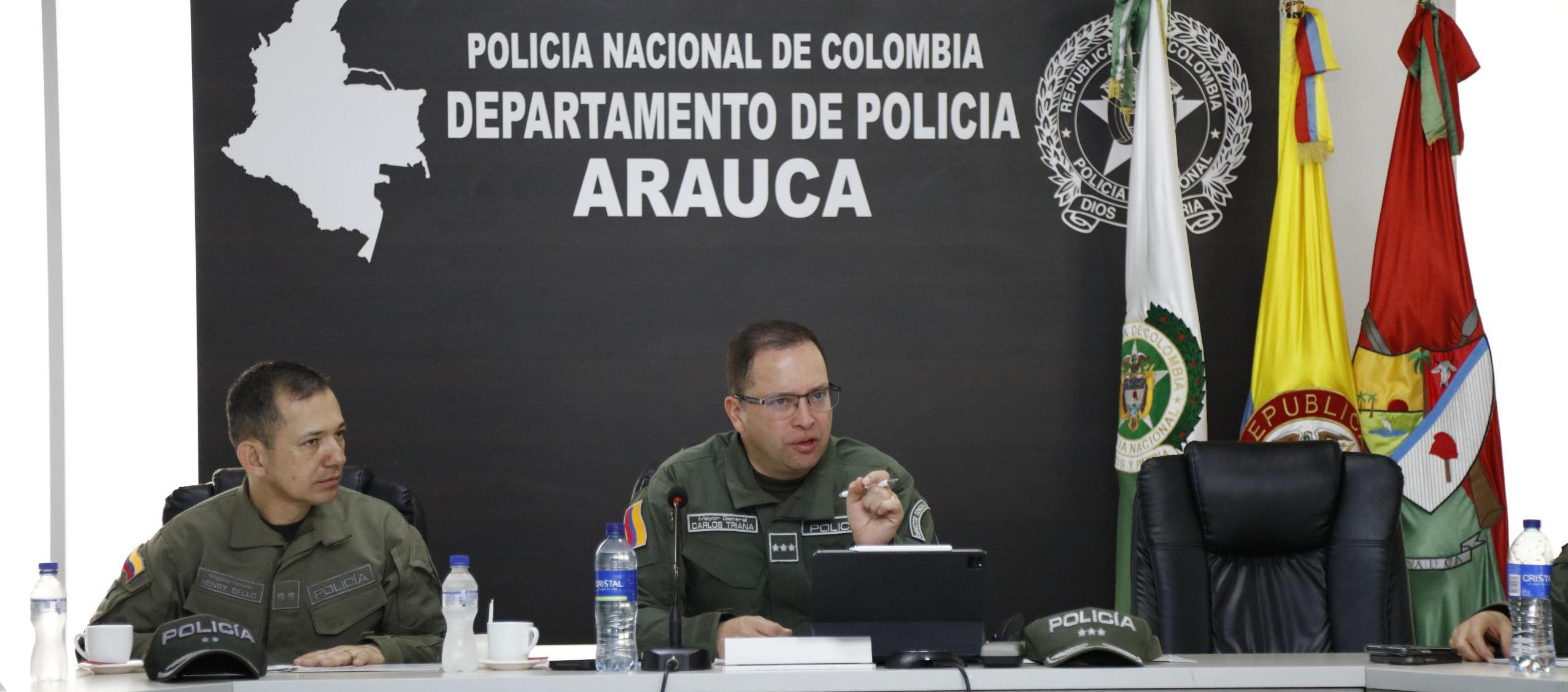 Mayor General Carlos Triana, director de la Policía Nacional. 