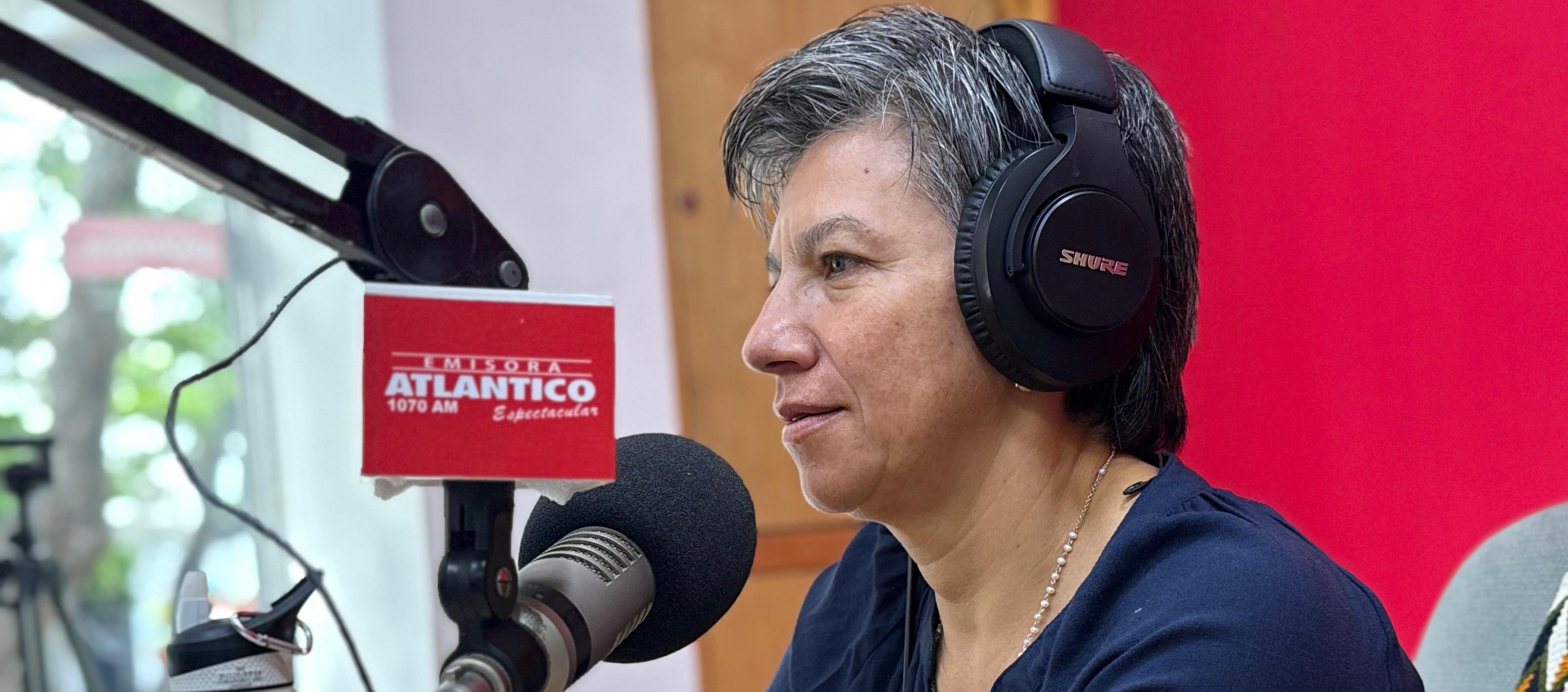 La candidata a la Presidencia de la República, Claudia López.