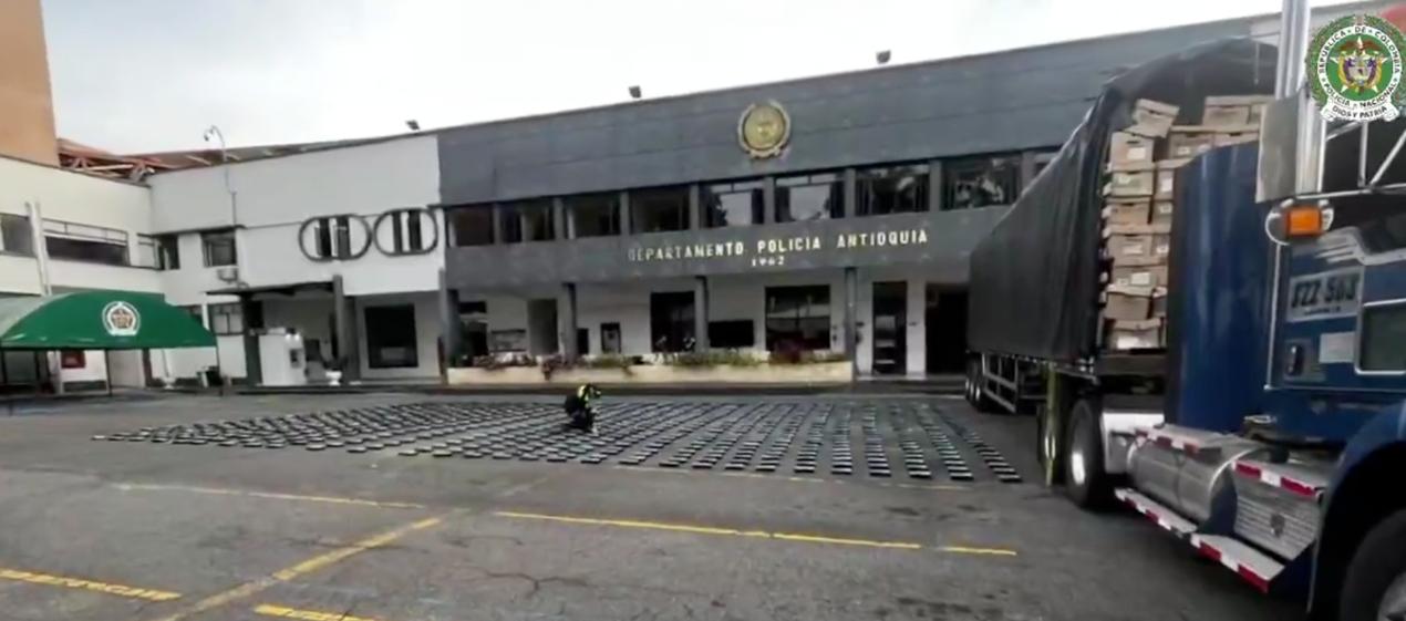 Cocaína incautada por la Policía. 