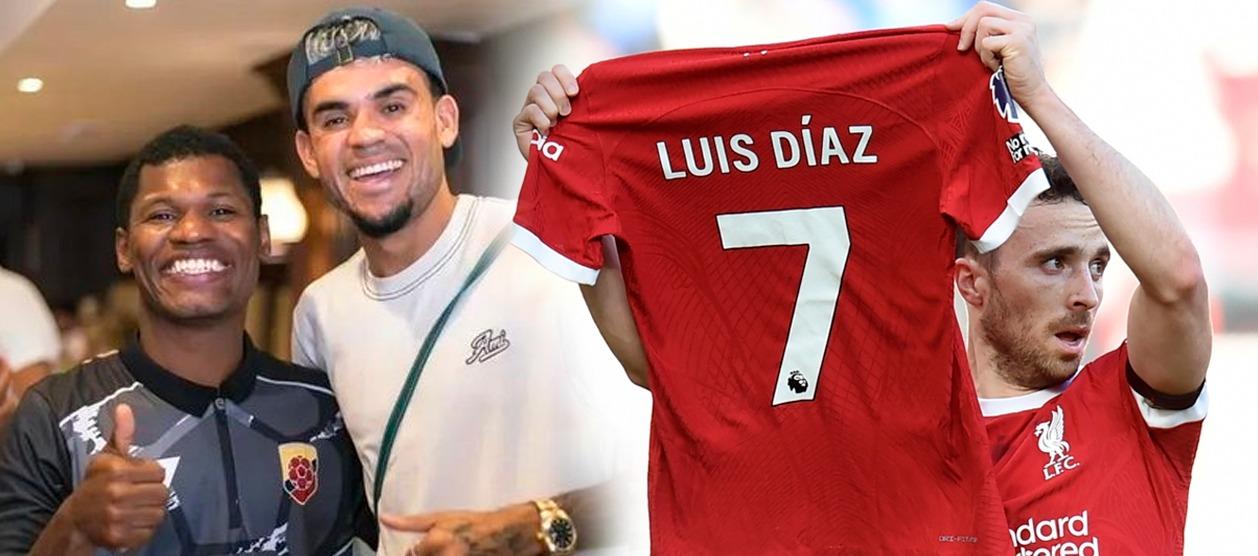 Luis Díaz junto al influencer 'JH'.