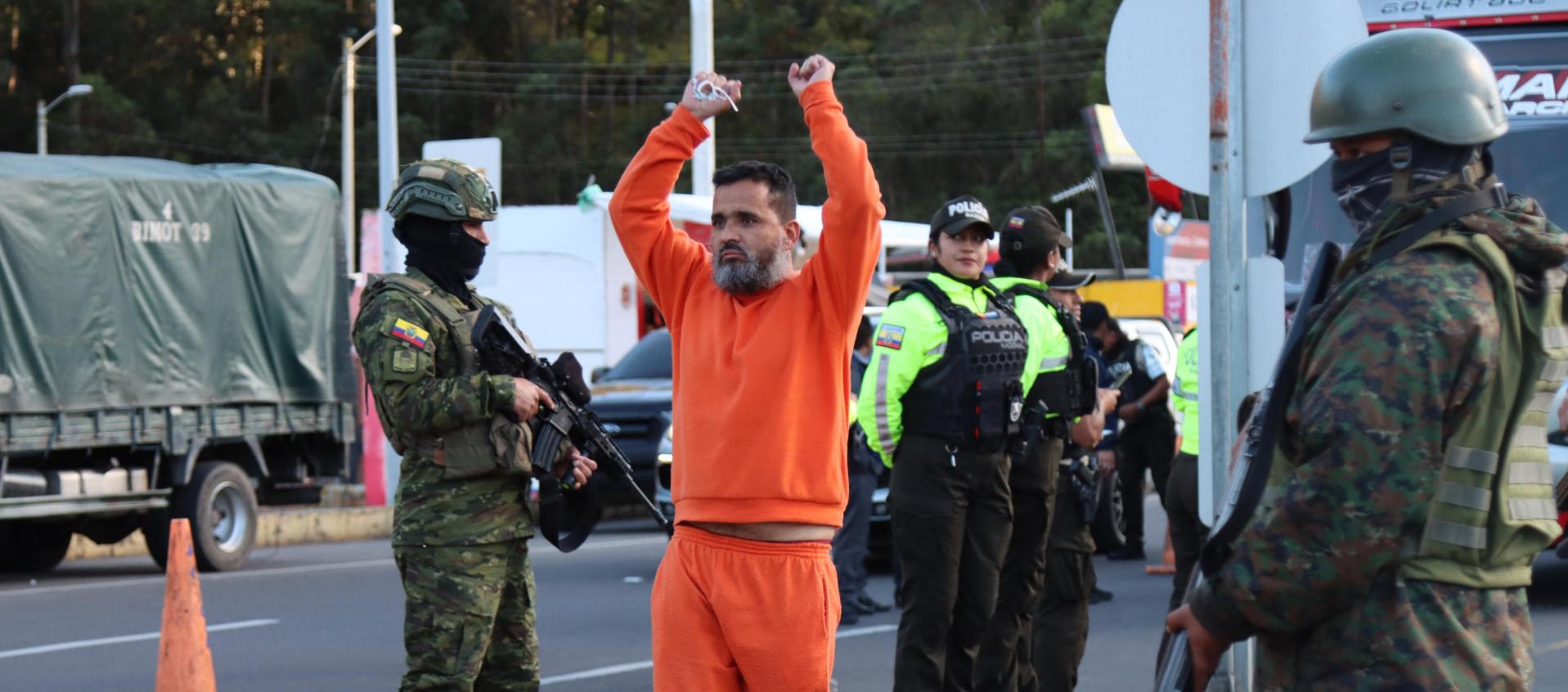 Deportado colombiano desde Ecuador.