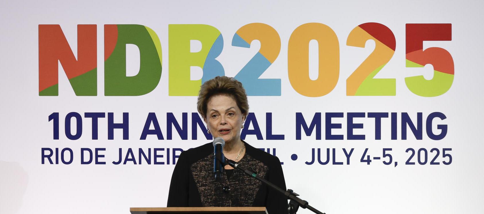 La presidenta del Nuevo Banco de Desarrollo, Dilma Rousseff.