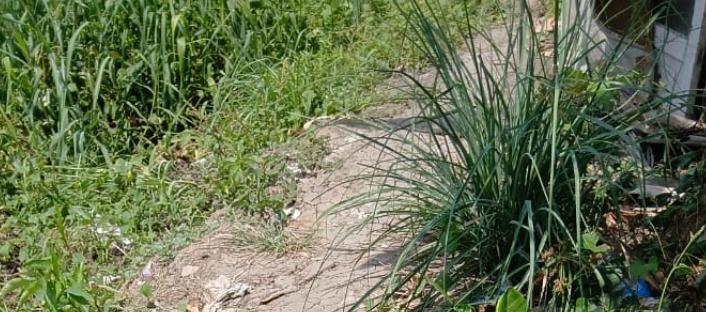 Lugar donde fue asesinado el adolescente. 