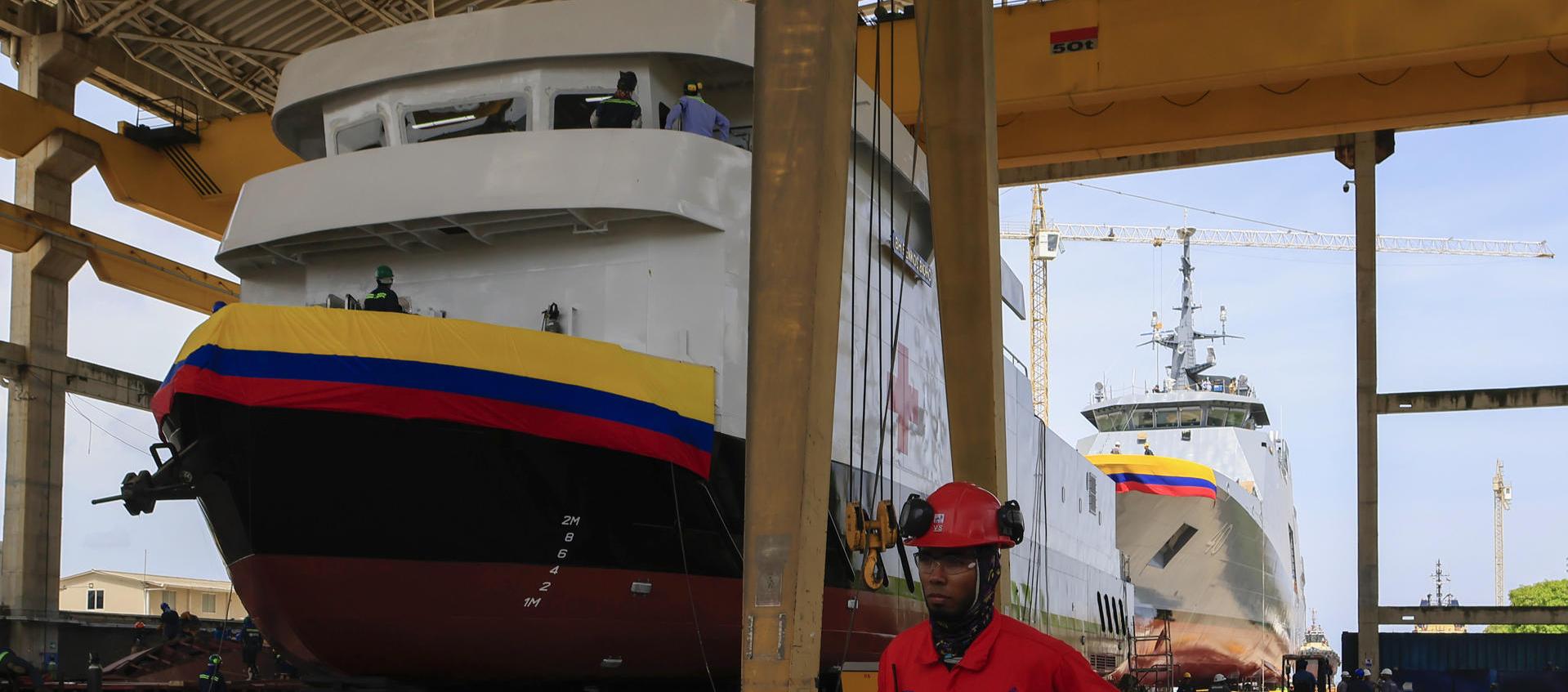 Las embarcaciones fueron presentadas en Cartagena.