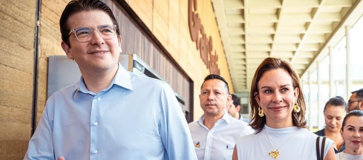 Miguel Uribe y su esposa María Claudia Tarazona.